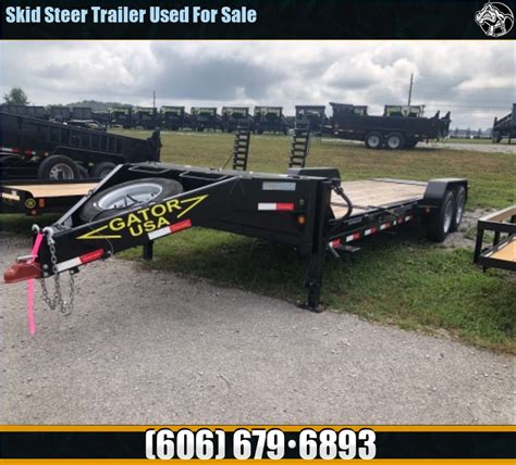 used skid loader trailer|used skid loader trailers.